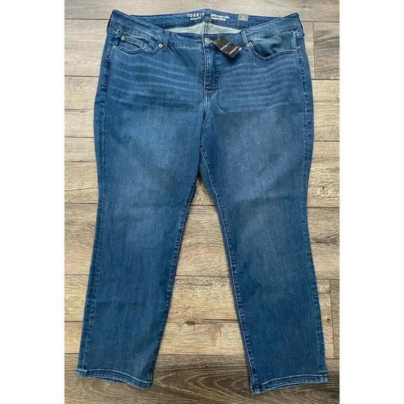 NWT Torrid The Perfect Skinny Ankle Jeans Mid Rise Size 22 Regular New - Picture 1 of 5